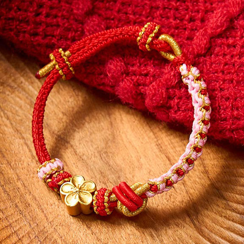 Buddha Stones Braided Rope Knot Adjustable Bracelet